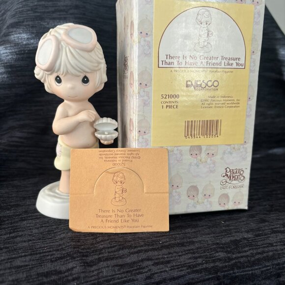 Precious Moments Figurine - No Greater Treasure Than A Friend Like You 521000 - Picture 10 of 10
